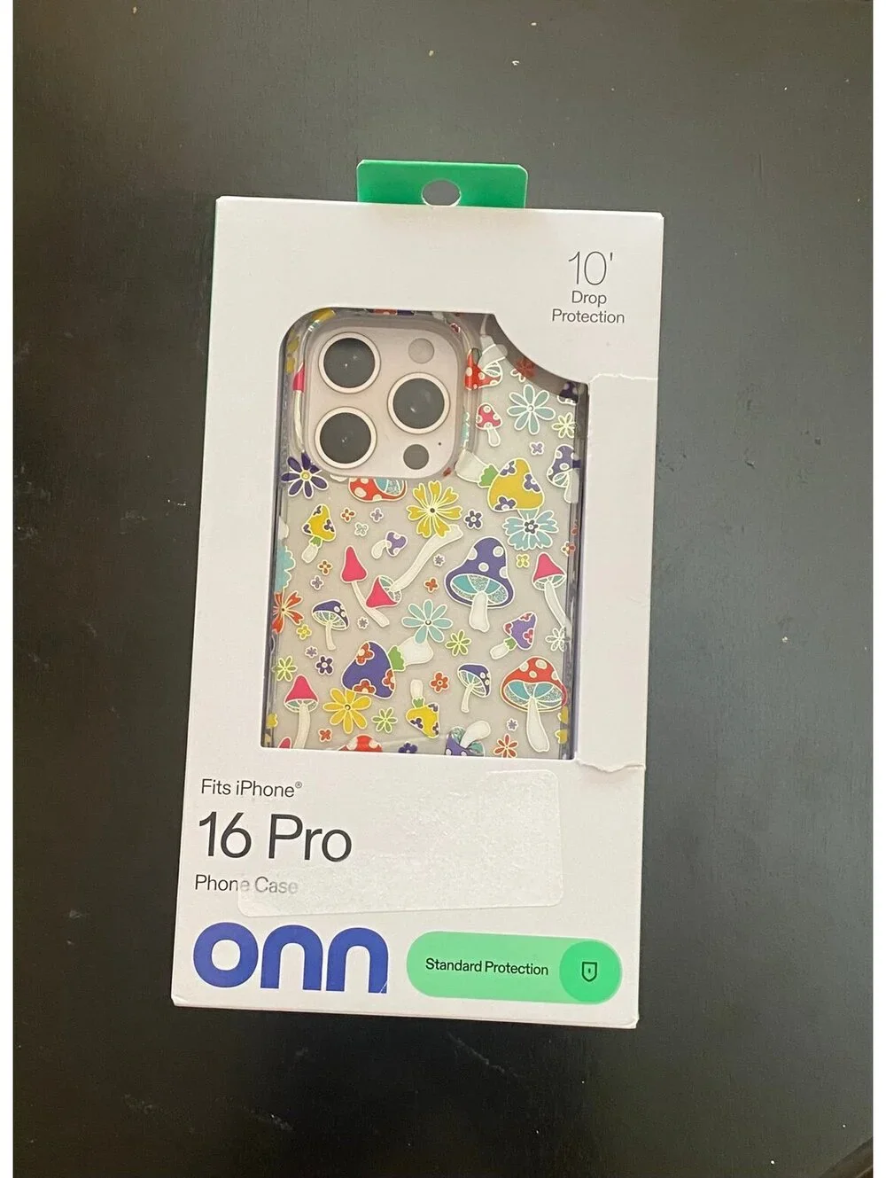 Onn Phone Case for iPhone 16 Pro Multicolor Mushroom